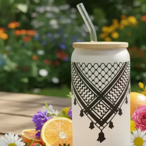 Palestinian Keffiyeh Mug - Authentic Palestinian drink